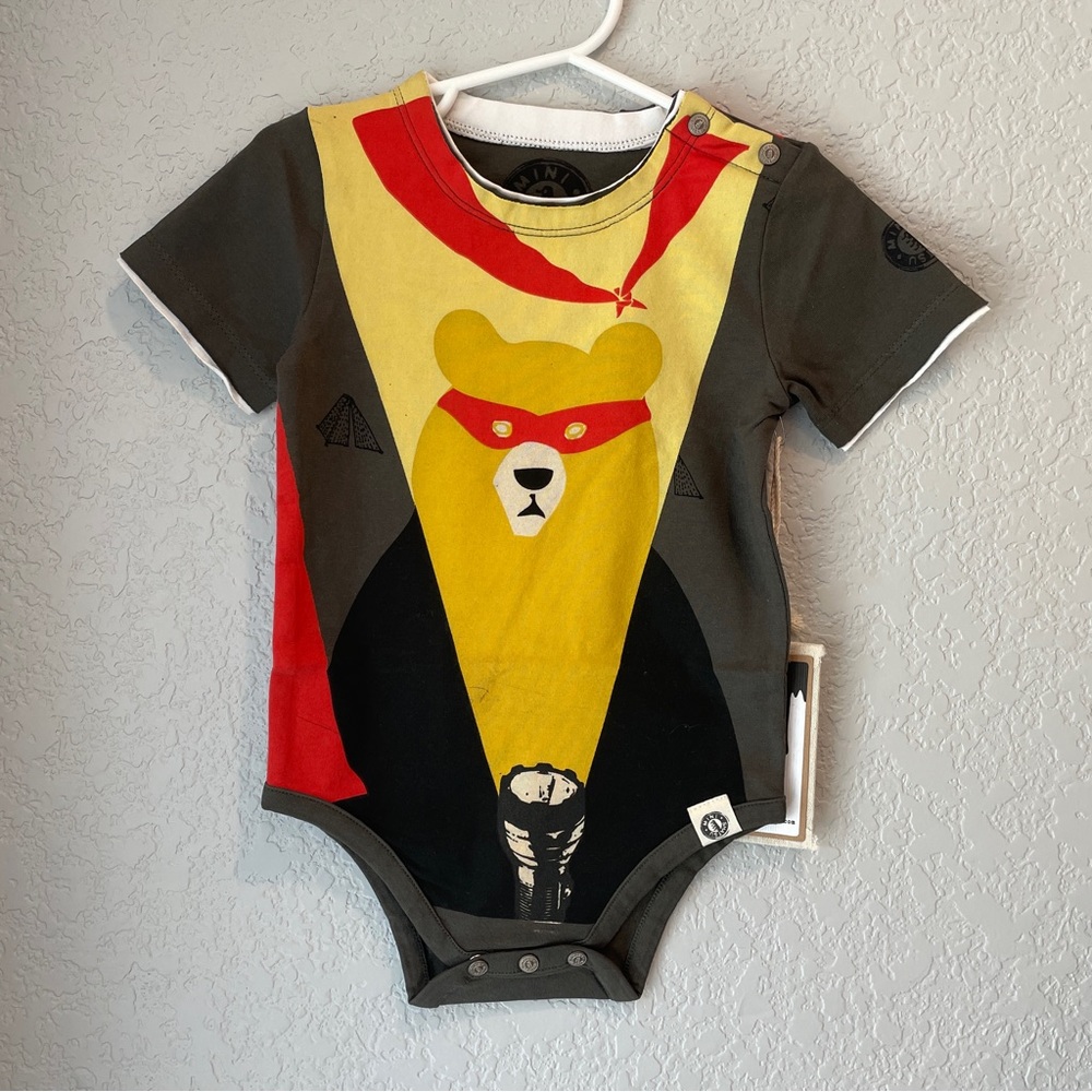 NWT Super Camper Bodysuit, Mini Shatsu, Size 12M/1Y